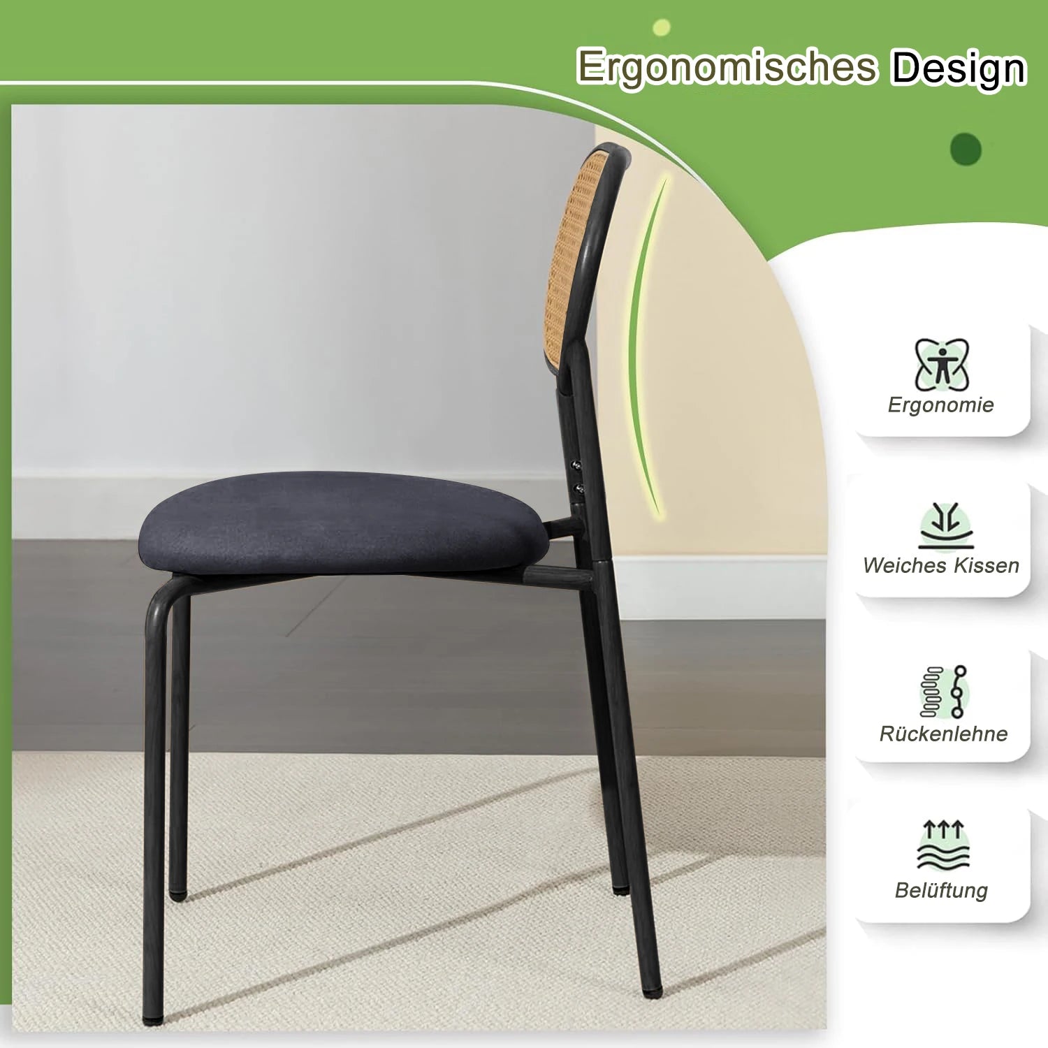 Lot de 2 chaises