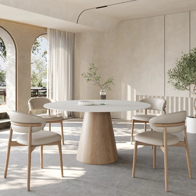 Custom Modern Restaurant Oak Wood Dining Chair Kitchen Restaurant Chair Office Leather Home Coffee Solid Wood Chairs